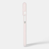 Moderne roségoldene Schriftmonogramm Case-Mate iPhone Hülle (Rückseite / Links)
