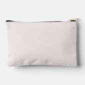 Moderne roségoldene Schriftmonogramm Zubehörtasche (Rückseite)