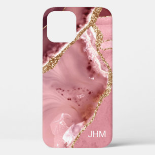 Moderne Rosen-Gold-Achat Case-Mate iPhone Hülle