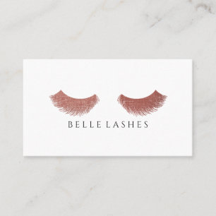 Moderne Rosen-Goldeyelashes-Schönheit Visitenkarte