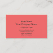 Moderne Rosen-Wirbels-Damast-Schablone Visitenkarte (Rückseite)