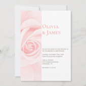 Moderne Rosenhochzeit Einladung (Vorderseite)