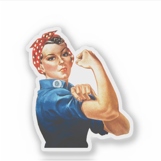 Moderne Rosie - Riveter Sticker (Vorderseite)