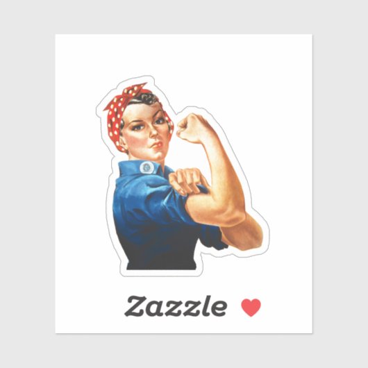 Moderne Rosie - Riveter Sticker (Blatt)