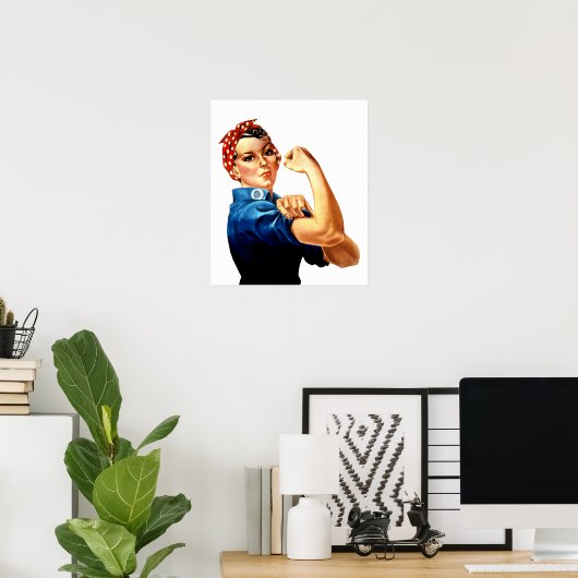 Moderne Rosie The Riveter Poster (Heimbüro)