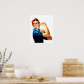Moderne Rosie The Riveter Poster (Küche)