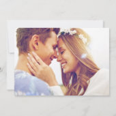 Moderne Rost-Tropen-Foto-Hochzeit Save The Date (Rückseite)