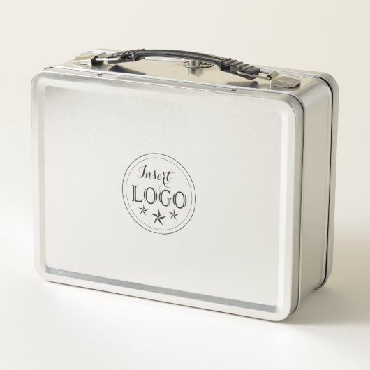 Moderne, rostfreie Lunchbox mit Ihrem Logo (Rückseite)