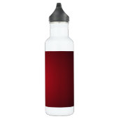 Moderne Rot-Schwarz Grainy Vignette Trinkflasche (Rechts)