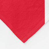 Moderne Rot und Grau Terrazzo Fleecedecke (Ecke)