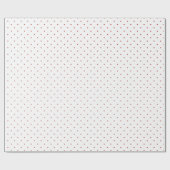 Moderne Rot-Weiß-Herzen Muster Valentinstag Geschenkpapier (Flach)