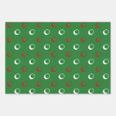 Moderne Rot-Weiß-Polka Punkte niedlich Weihnachten Geschenkpapier Set (Vorderseite 2)