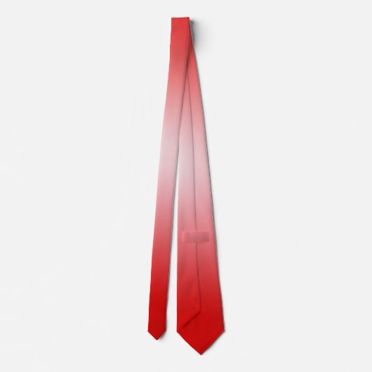 Moderne, rot-weiße Gradient Abstrakte Neck Tie Krawatte (Rückseite)