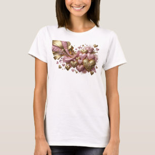 Moderne Rote ABSTRACTE KUNST Kunstprint T-Shirt
