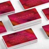 Moderne Rote Abstrakte Kunst Beruflich Visitenkarte