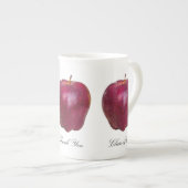 Moderne rote Äpfel Lehrerin Danke Porzellantasse (Vorderseite Rechts)