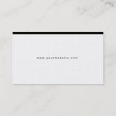 Moderne rote Band-Buchhaltungs-Visitenkarte Visitenkarte (Rückseite)