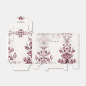 Moderne rote Blätter Gefälligkeitsbox Geschenkschachtel (Ungefaltet)