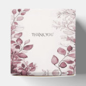 Moderne rote Blätter Gefälligkeitsbox Geschenkschachtel (Oben)