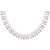 Moderne rote Blätter Jagdflagge Wimpelkette (Alle)