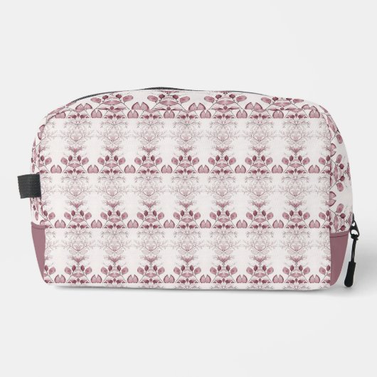 Moderne rote Blätter Toilettenbeutel Waschbeutel (Vorderseite)