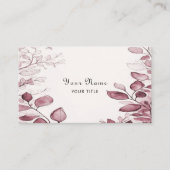 Moderne rote Blätter Visitenkarte (Vorderseite)