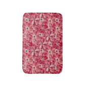 Moderne rote Blume Blumenmuster Badematte (Vorderseite Vertikal)