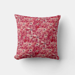 Moderne rote Blume Blumenmuster Kissen