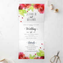 Moderne rote Blume, Blumenzellenhochzeit