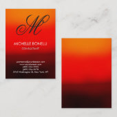 Moderne rote Bürokarte Visitenkarte (Vorne/Hinten)