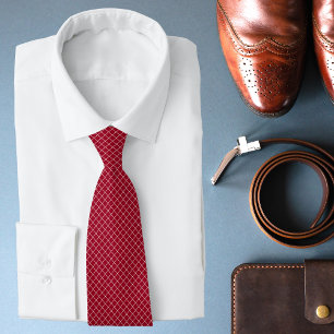 Moderne rote Diamant-Muster Krawatte