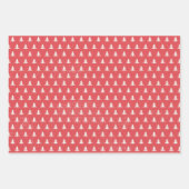 Moderne rote frohe Weihnachten Geschenkpapier Set (Vorderseite 2)