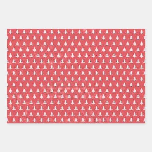 Moderne rote frohe Weihnachten Geschenkpapier Set (Vorderseite 2)