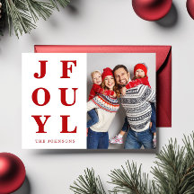 Moderne rote fröhliche Foto-Weihnachten