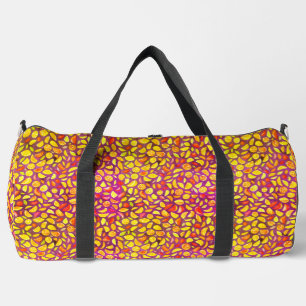 Moderne rote gelbe Früchte Herbst Wasserfarbe Duffle Bag