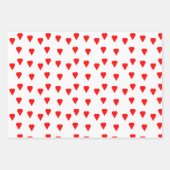 Moderne rote grüne Punkte hören Weihnachten Geschenkpapier Set (Vorderseite)