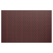 Moderne rote Herzen auf schwarzem, valentinischem  Stoff (Yard (91,4 cm))