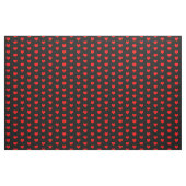 Moderne rote Herzen auf schwarzem, valentinischem  Stoff (Fat Quarter (45,7 x 55,9 cm))