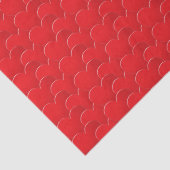 Moderne rote Herzen Muster Valentinstag Seidenpapier (Detail)