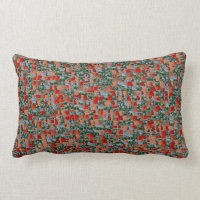 Moderne rote Mohnblumen-Blumen und blaues