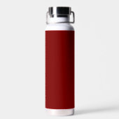 Moderne rote Monogramm Trinkflasche (Rückseite)
