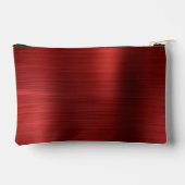 Moderne rote Monogramm Zubehörtasche (Rückseite)