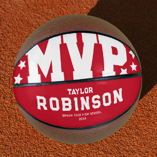 Moderne rote MVP-Basketball-Erinnerungsgabe Basketball