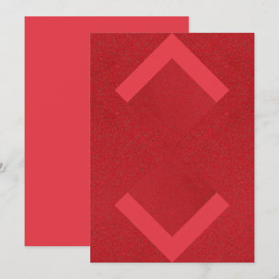Moderne rote Pfeile Visitenkarte – Anpassbar Save The Date