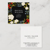 Moderne rote quadratische Planer-mit Quadratische Visitenkarte (Vorne/Hinten)