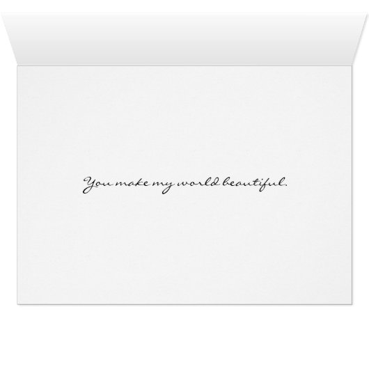 Moderne Rote Rose Benutzerdefinierte TextGremium-K (Innenansicht Horizontal (Unten))