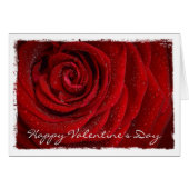 Moderne Rote Rose Benutzerdefinierte TextGremium-K (Vorderseite (Horizontal))