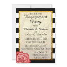 Moderne Rote Rose Imitate Gold Foods Engagement Pa