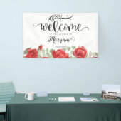 Moderne Rote Rose Islamische Muslimdusche Banner (Messeveranstaltung)