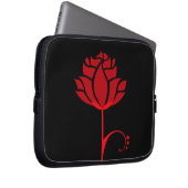Moderne Rote Rose - Laptop-Sieb Laptopschutzhülle (Vorne Rechts)